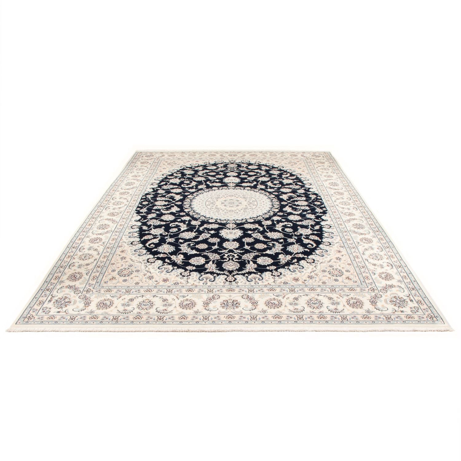 Tappeto Persero - Nain - Premio - 352 x 247 cm - blu scuro
