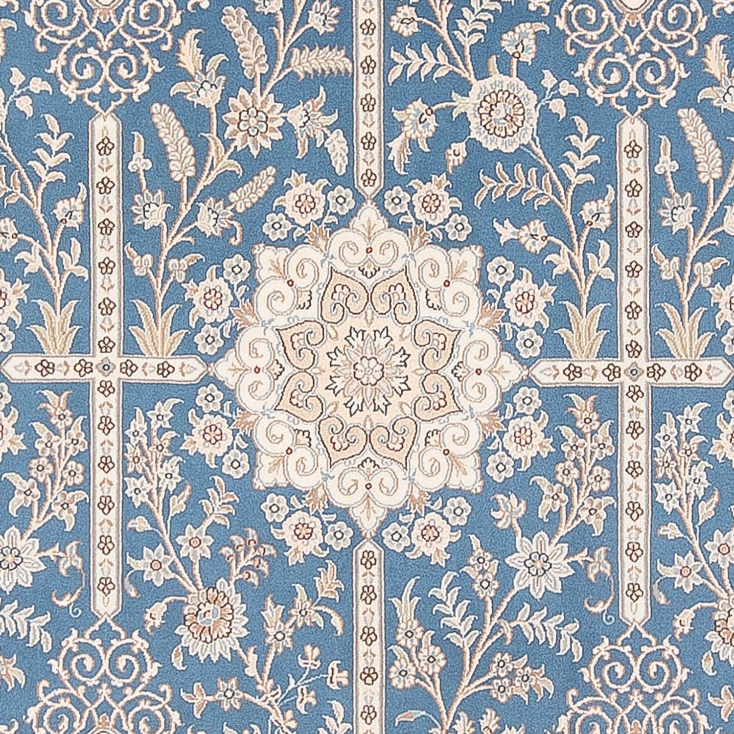 Tappeto Persero - Nain - Premio - 298 x 200 cm - blu chiaro