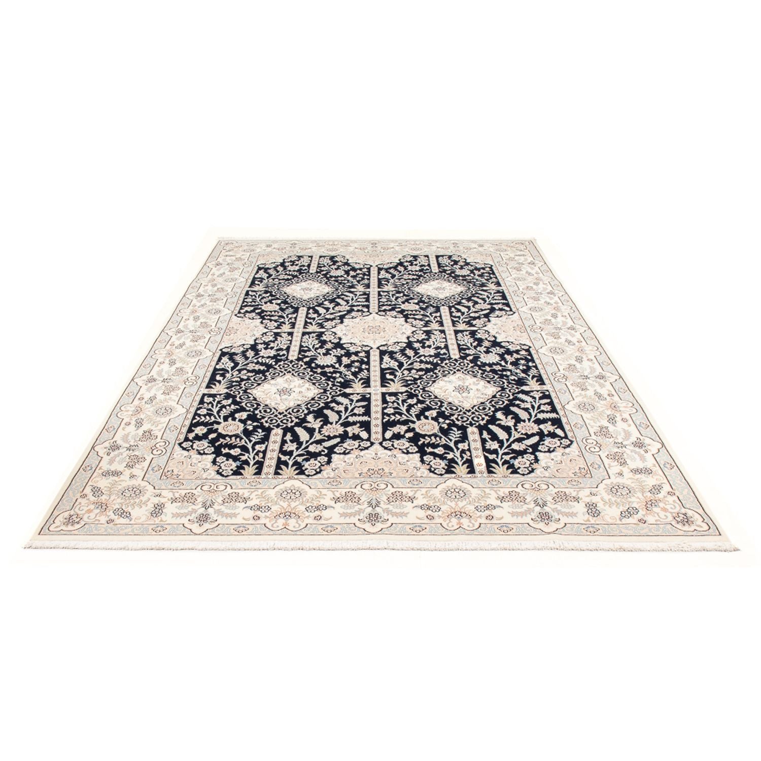 Tappeto Persero - Nain - Premio - 298 x 198 cm - blu scuro