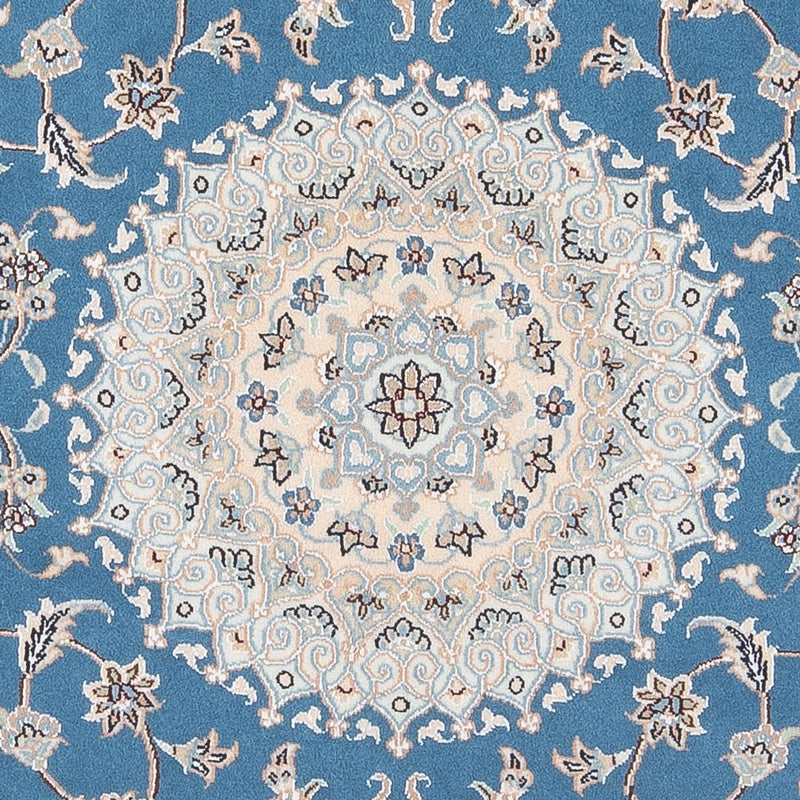 Tappeto Persero - Nain - Premio rotondo  - 152 x 150 cm - blu
