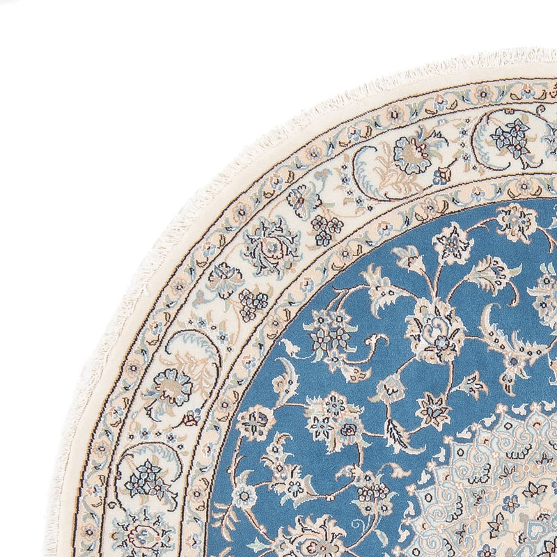 Tappeto Persero - Nain - Premio rotondo  - 152 x 150 cm - blu