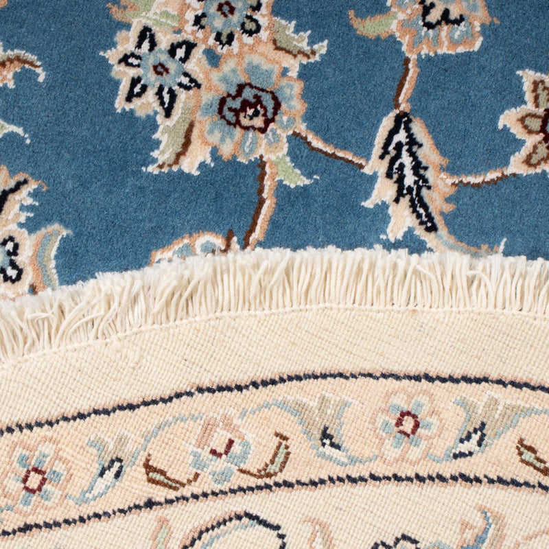 Tappeto Persero - Nain - Premio rotondo  - 152 x 150 cm - blu