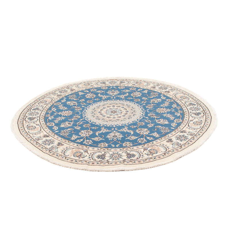 Tappeto Persero - Nain - Premio rotondo  - 152 x 150 cm - blu