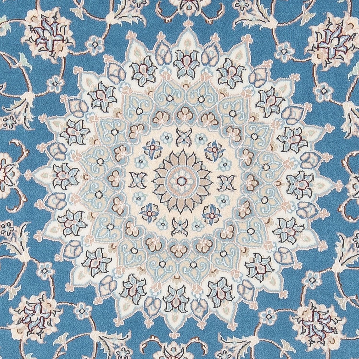 Tappeto Persero - Nain - Premio rotondo  - 157 x 150 cm - blu