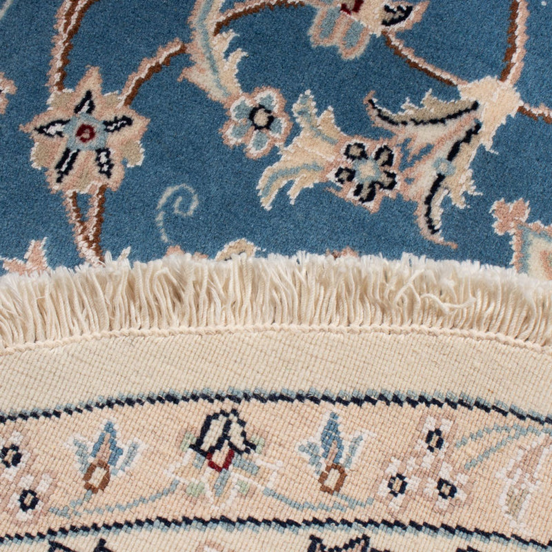 Tappeto Persero - Nain - Premio rotondo  - 157 x 150 cm - blu