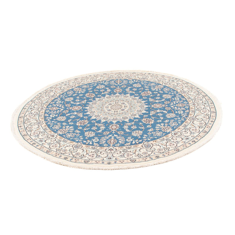 Tappeto Persero - Nain - Premio rotondo  - 157 x 150 cm - blu