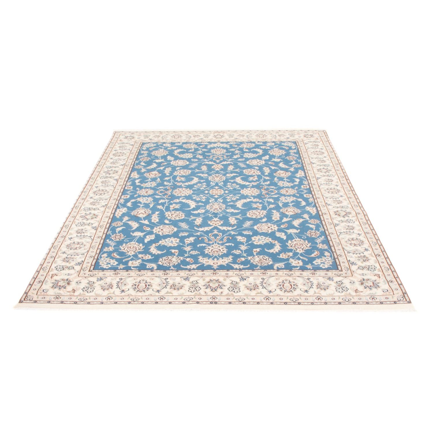 Tappeto Persero - Nain - Reale - 202 x 148 cm - blu chiaro
