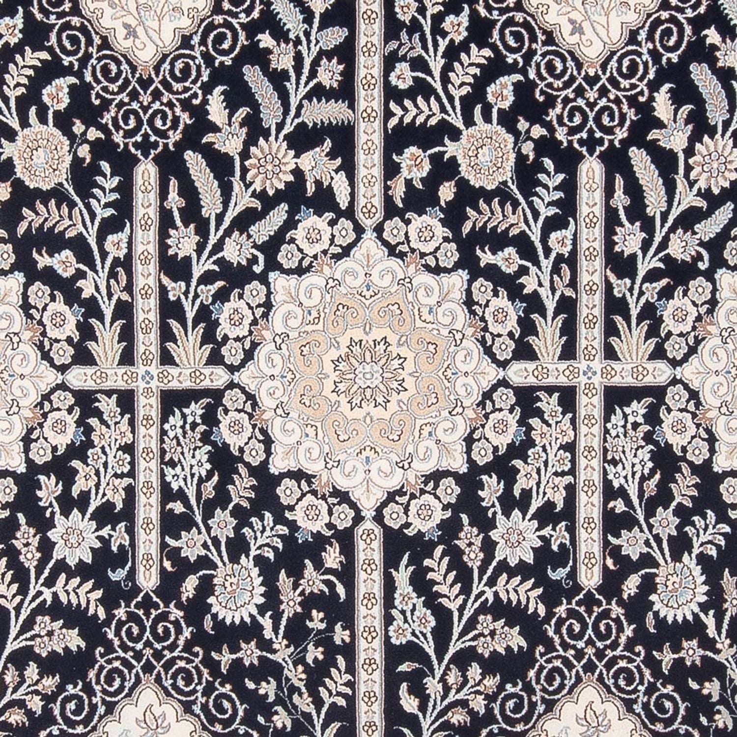 Tappeto Persero - Nain - Premio - 294 x 196 cm - blu scuro