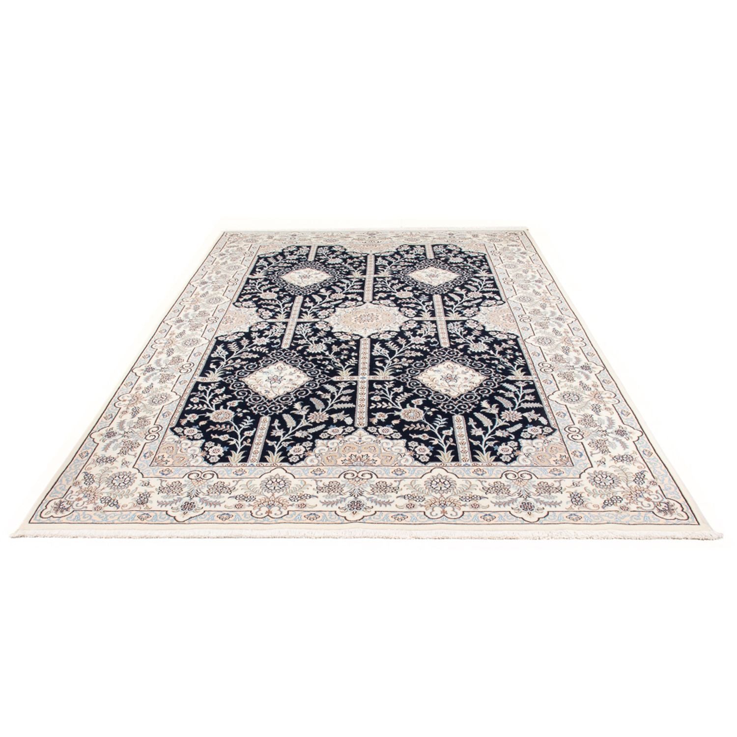 Tappeto Persero - Nain - Premio - 294 x 196 cm - blu scuro