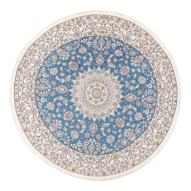Tappeto Persero - Nain - Premio rotondo  - 154 x 151 cm - blu