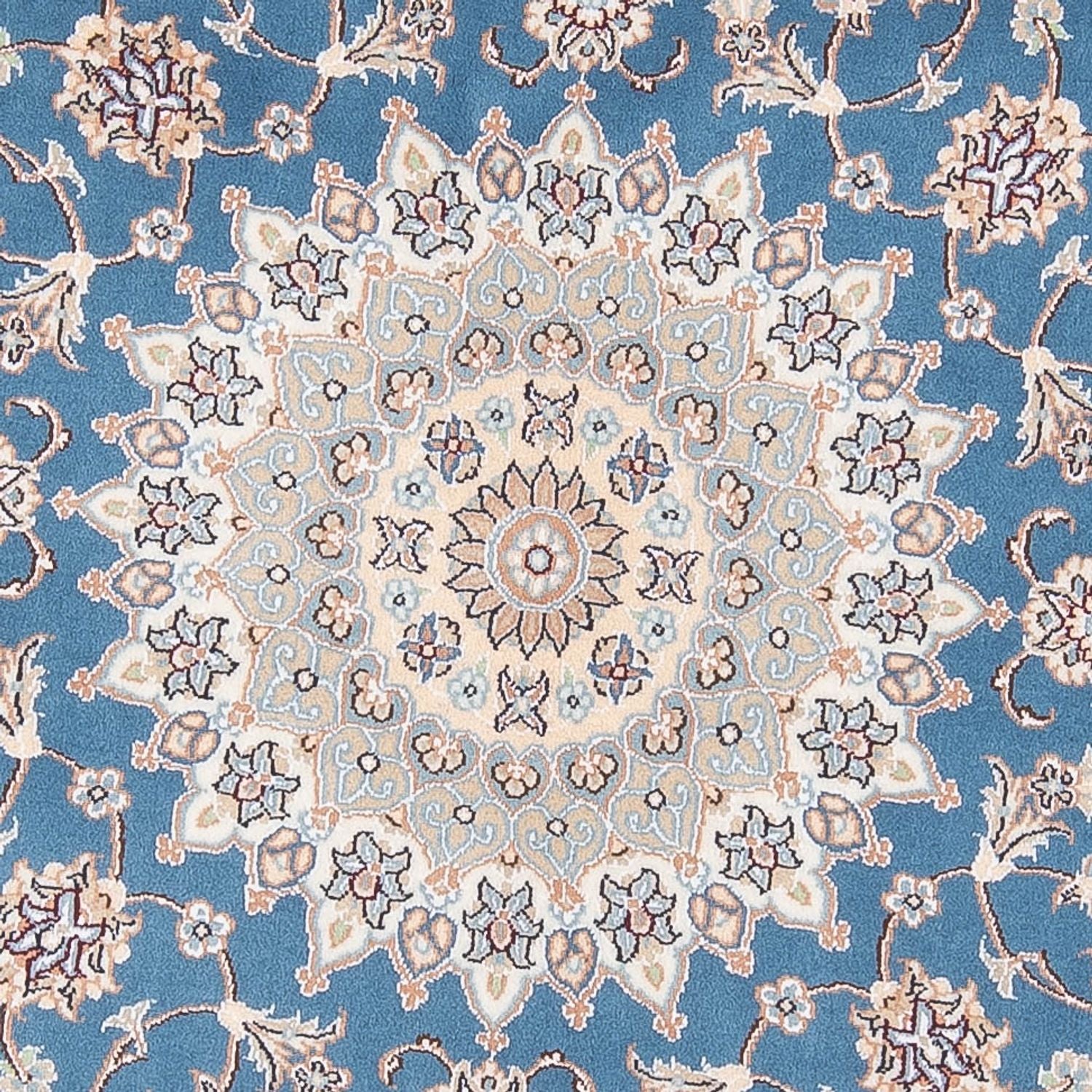 Tappeto Persero - Nain - Premio rotondo  - 154 x 151 cm - blu
