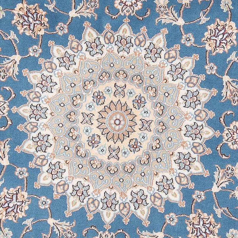 Tappeto Persero - Nain - Premio rotondo  - 154 x 151 cm - blu