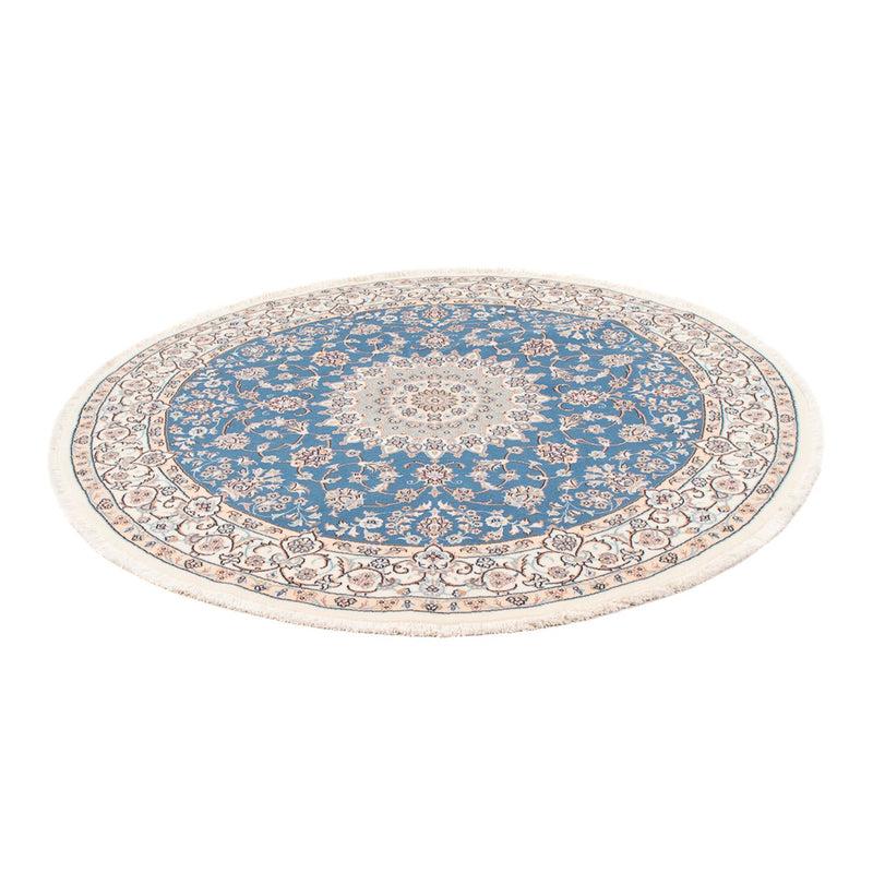 Tappeto Persero - Nain - Premio rotondo  - 154 x 151 cm - blu