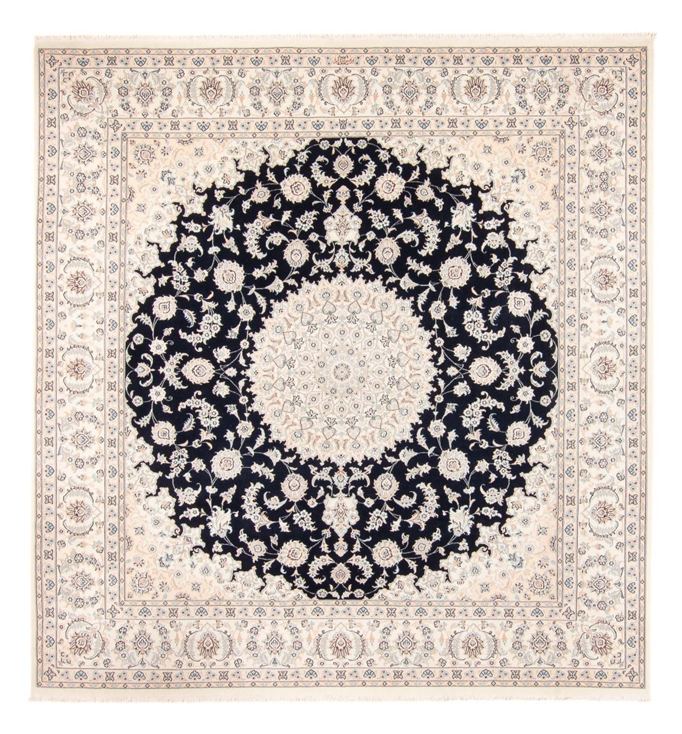 Tappeto Persero - Nain - 267 x 247 cm - blu scuro