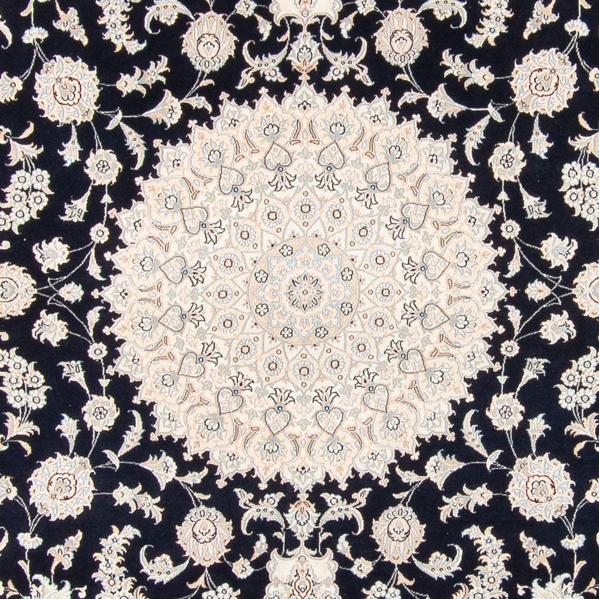 Tappeto Persero - Nain - 267 x 247 cm - blu scuro