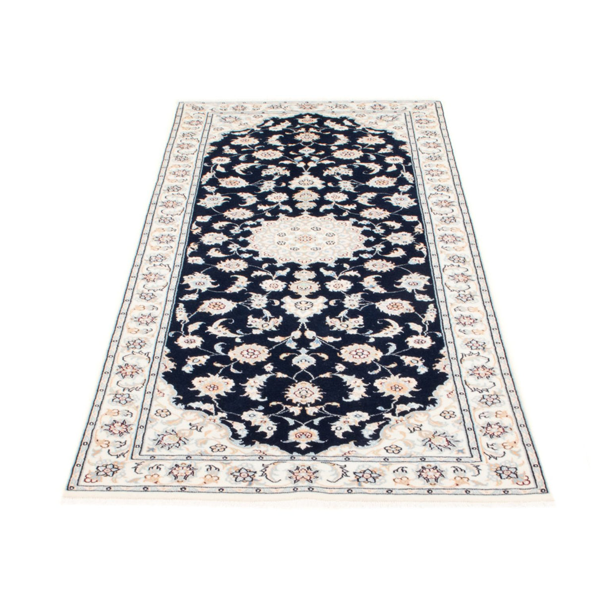 Tappeto corsia Tappeto Persero - Nain - Reale - 197 x 80 cm - blu scuro