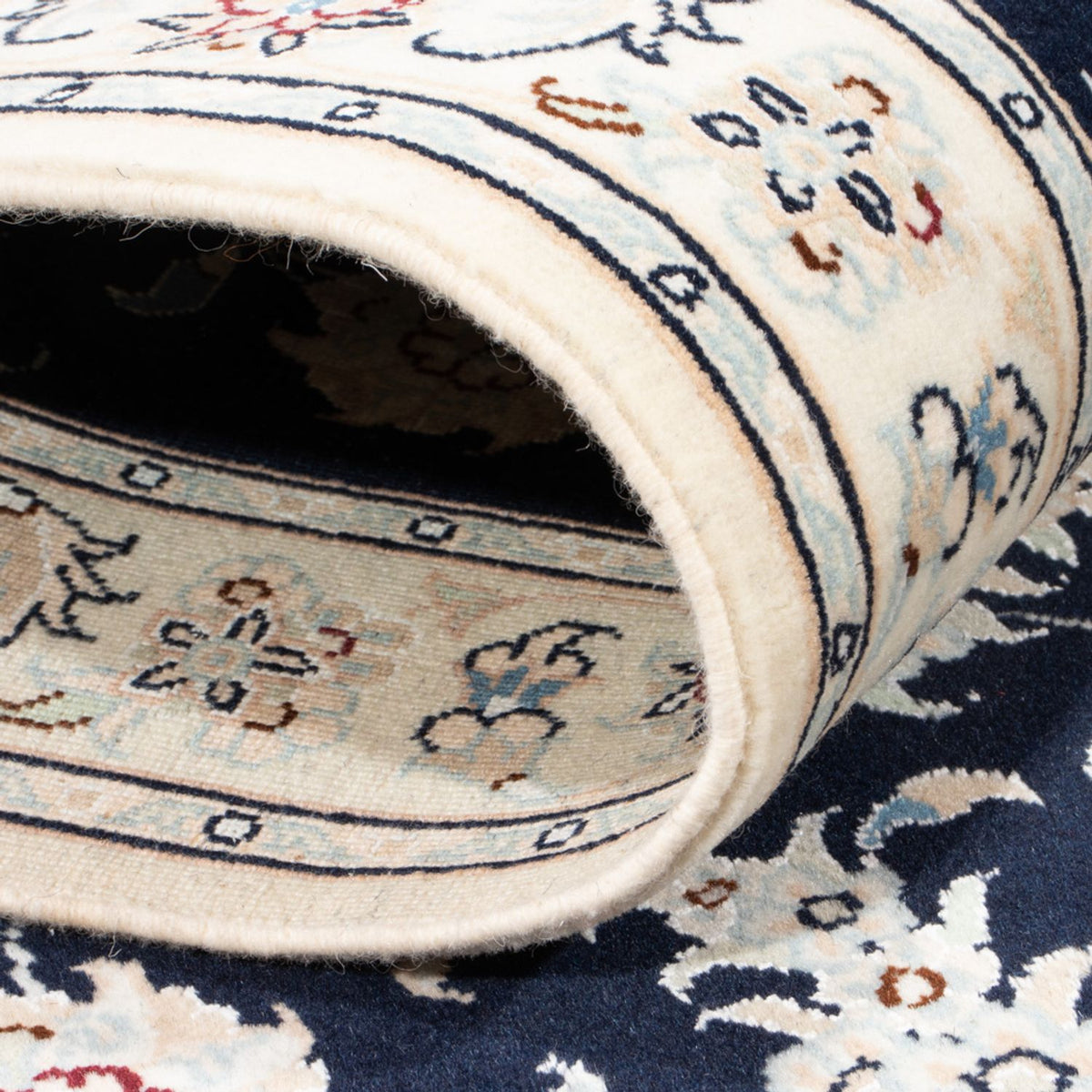 Tappeto corsia Tappeto Persero - Nain - Reale - 197 x 80 cm - blu scuro