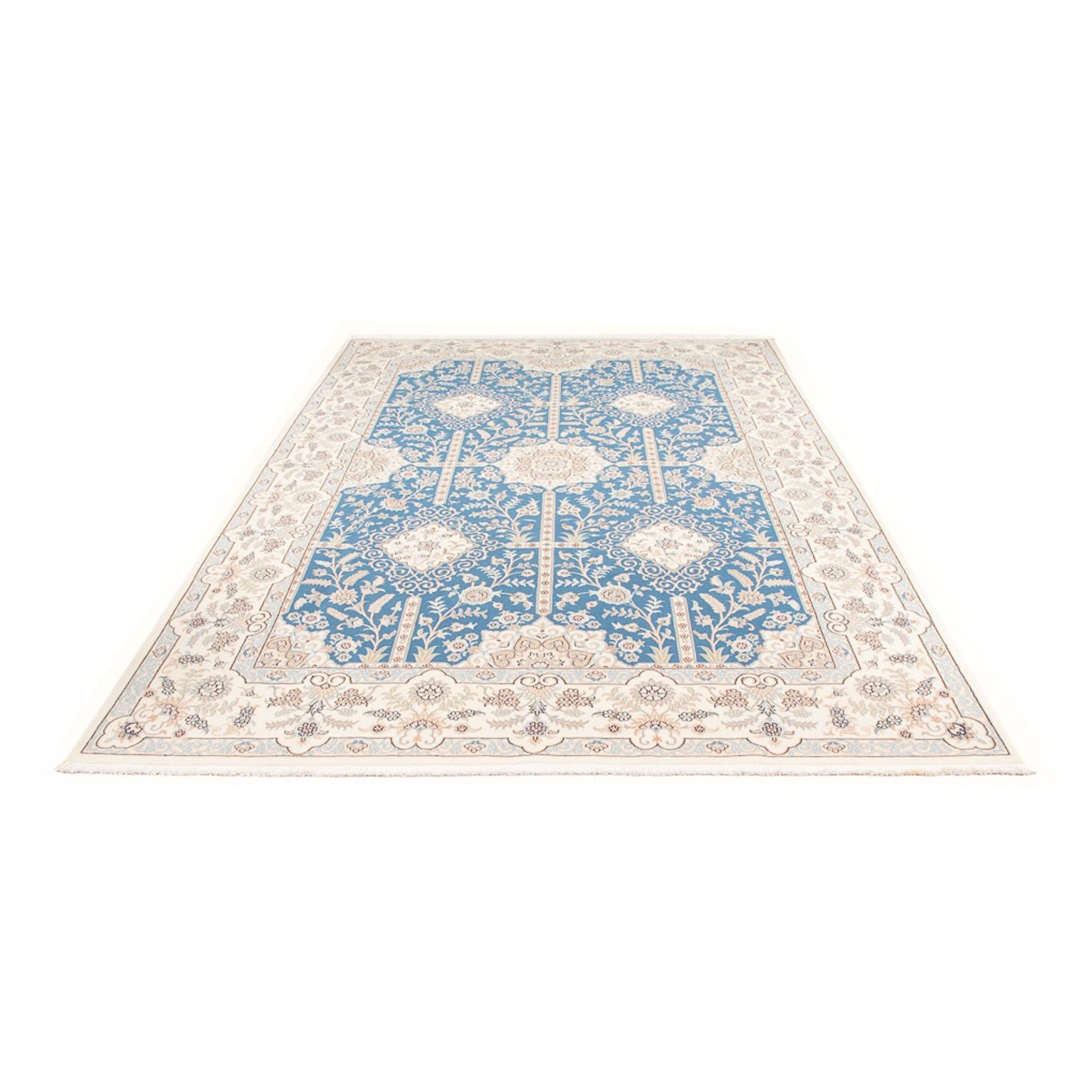 Tappeto Persero - Nain - Premio - 300 x 198 cm - blu chiaro
