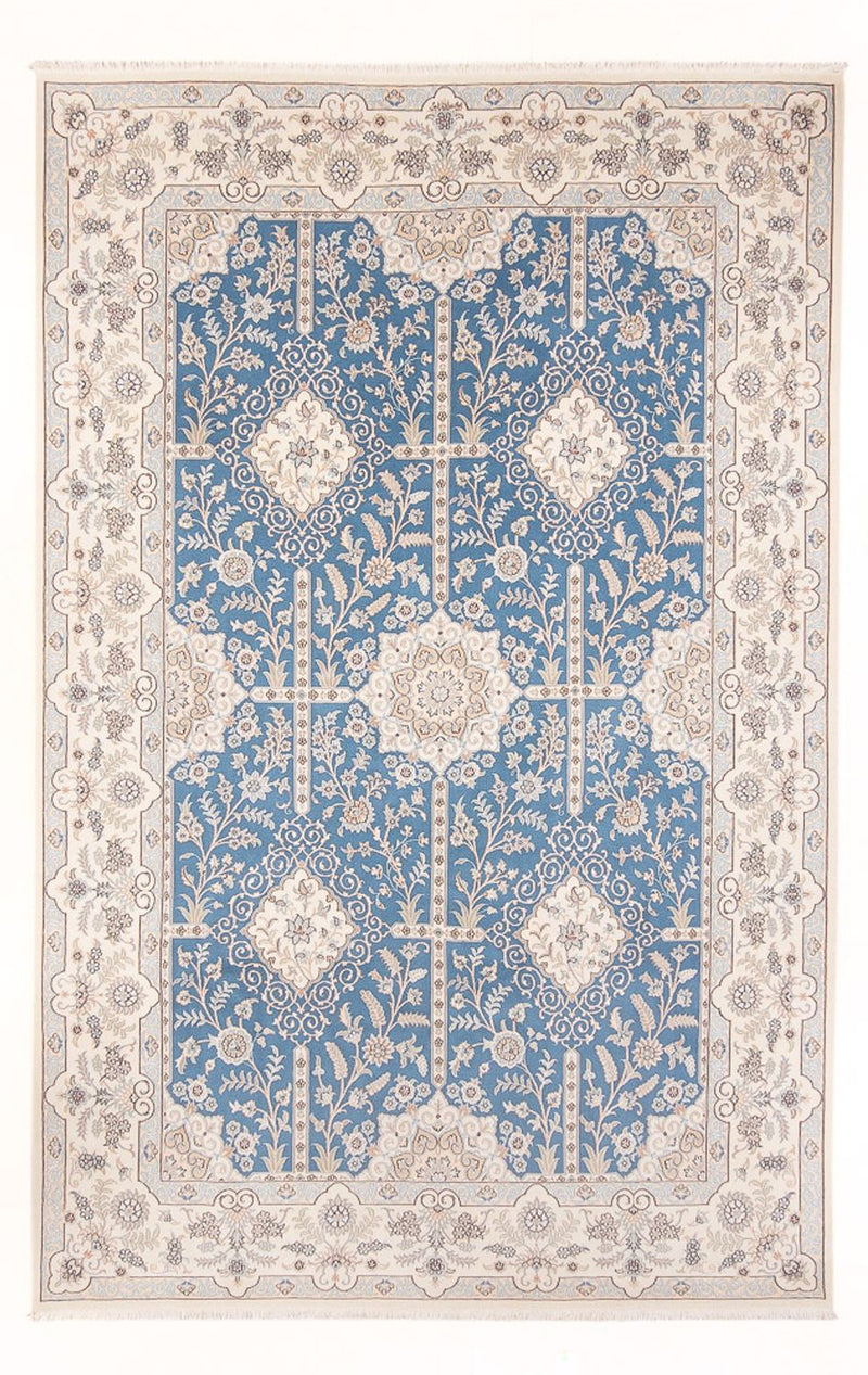 Tappeto Persero - Nain - Premio - 295 x 197 cm - blu chiaro