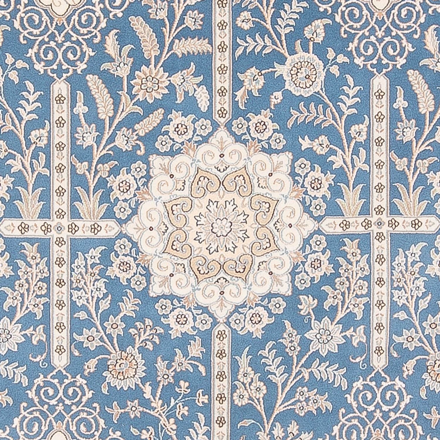 Tappeto Persero - Nain - Premio - 295 x 197 cm - blu chiaro