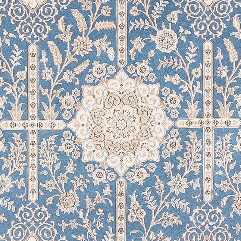 Tappeto Persero - Nain - Premio - 295 x 197 cm - blu chiaro