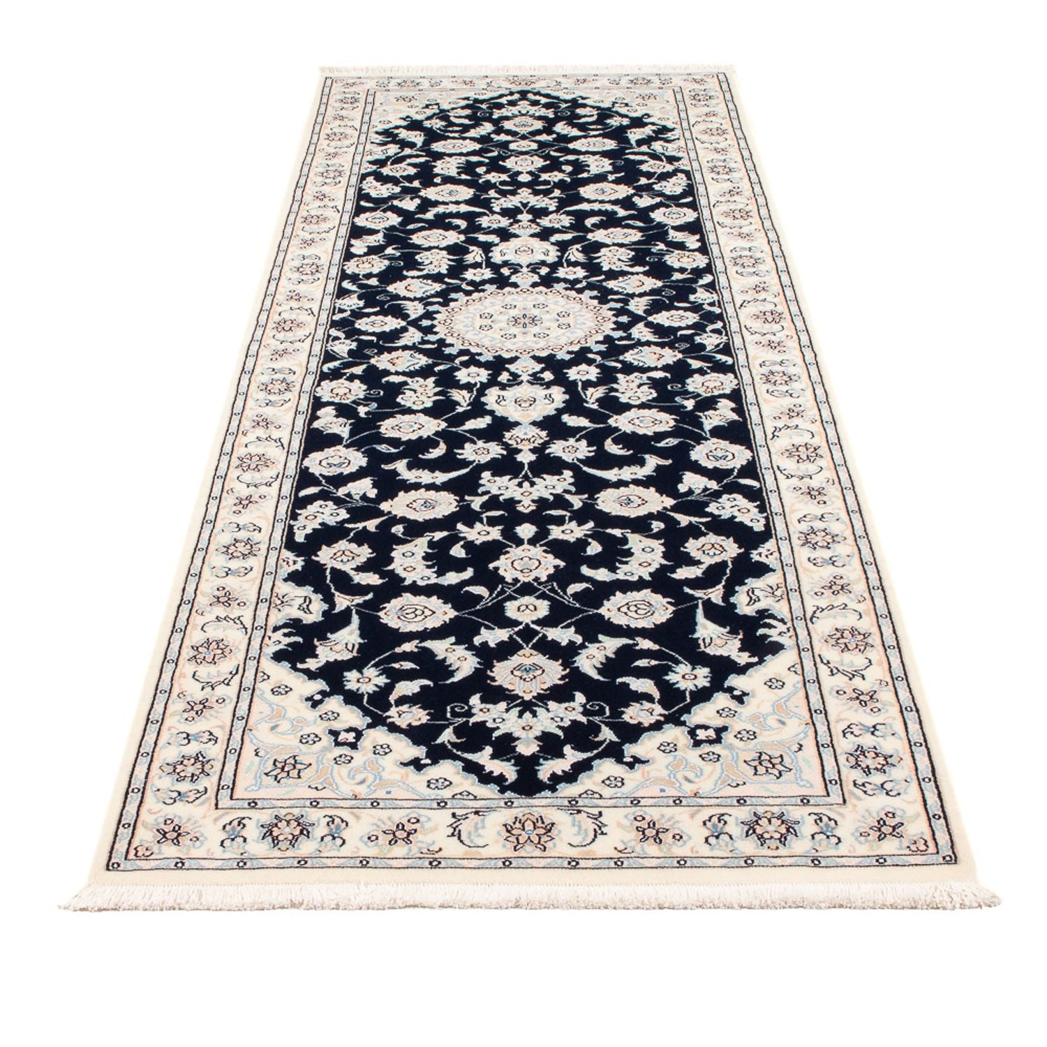Tappeto corsia Tappeto Persero - Nain - Premio - 253 x 81 cm - blu scuro