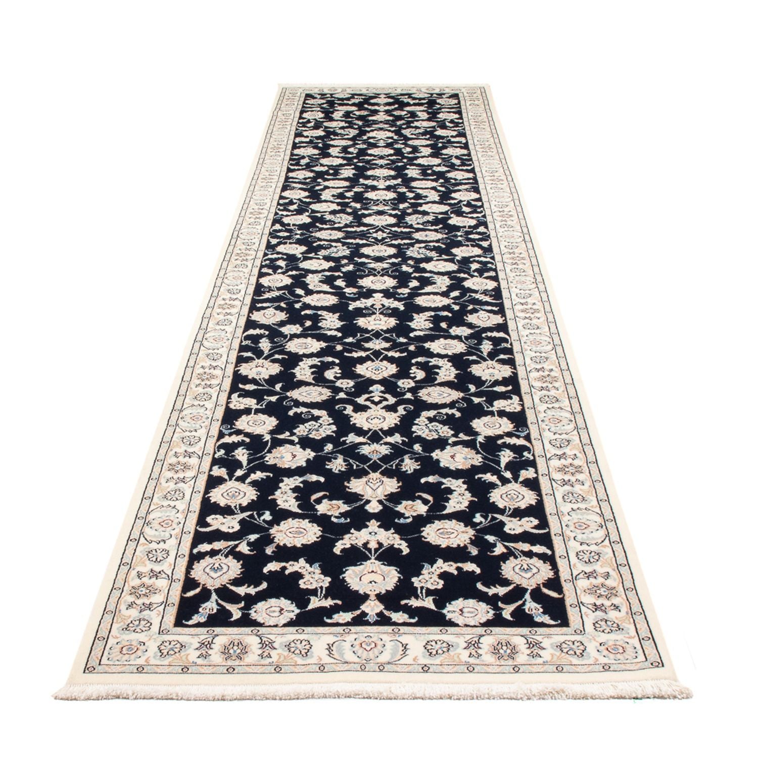 Tappeto corsia Tappeto Persero - Nain - Premio - 394 x 92 cm - blu scuro