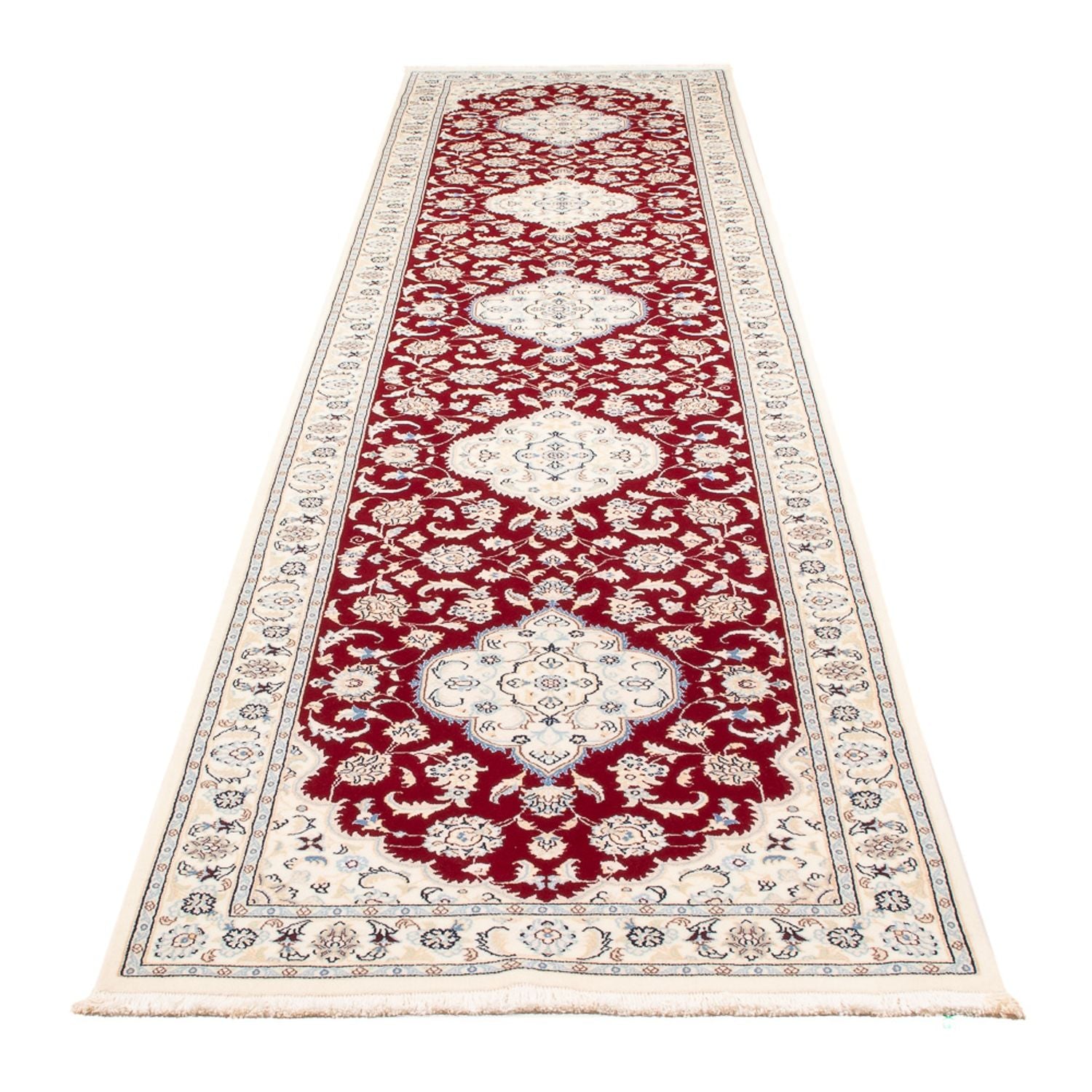 Tappeto corsia Tappeto Persero - Nain - Premio - 382 x 89 cm - rosso