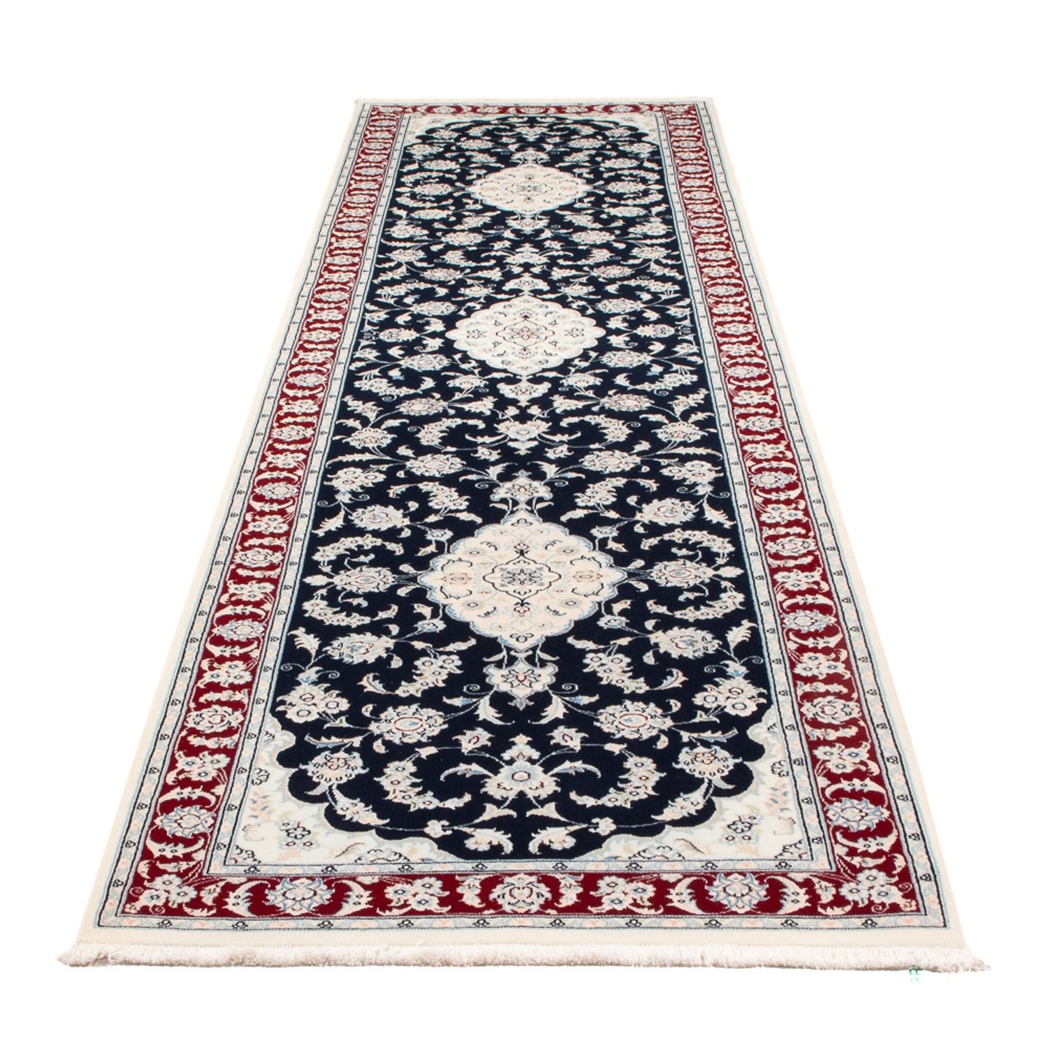 Tappeto corsia Tappeto Persero - Nain - Premio - 347 x 87 cm - blu scuro