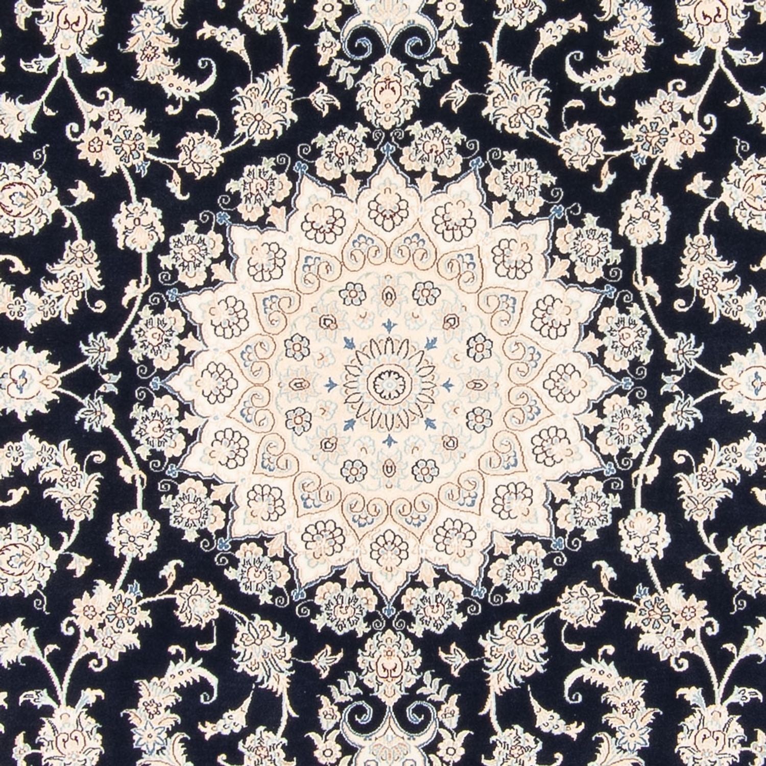 Tappeto Persero - Nain - 263 x 225 cm - blu scuro