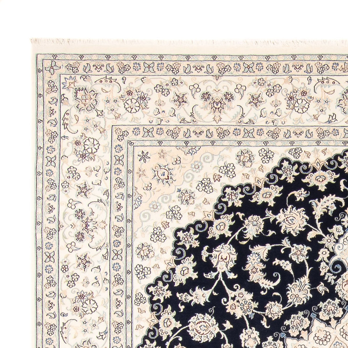 Tappeto Persero - Nain - 263 x 225 cm - blu scuro