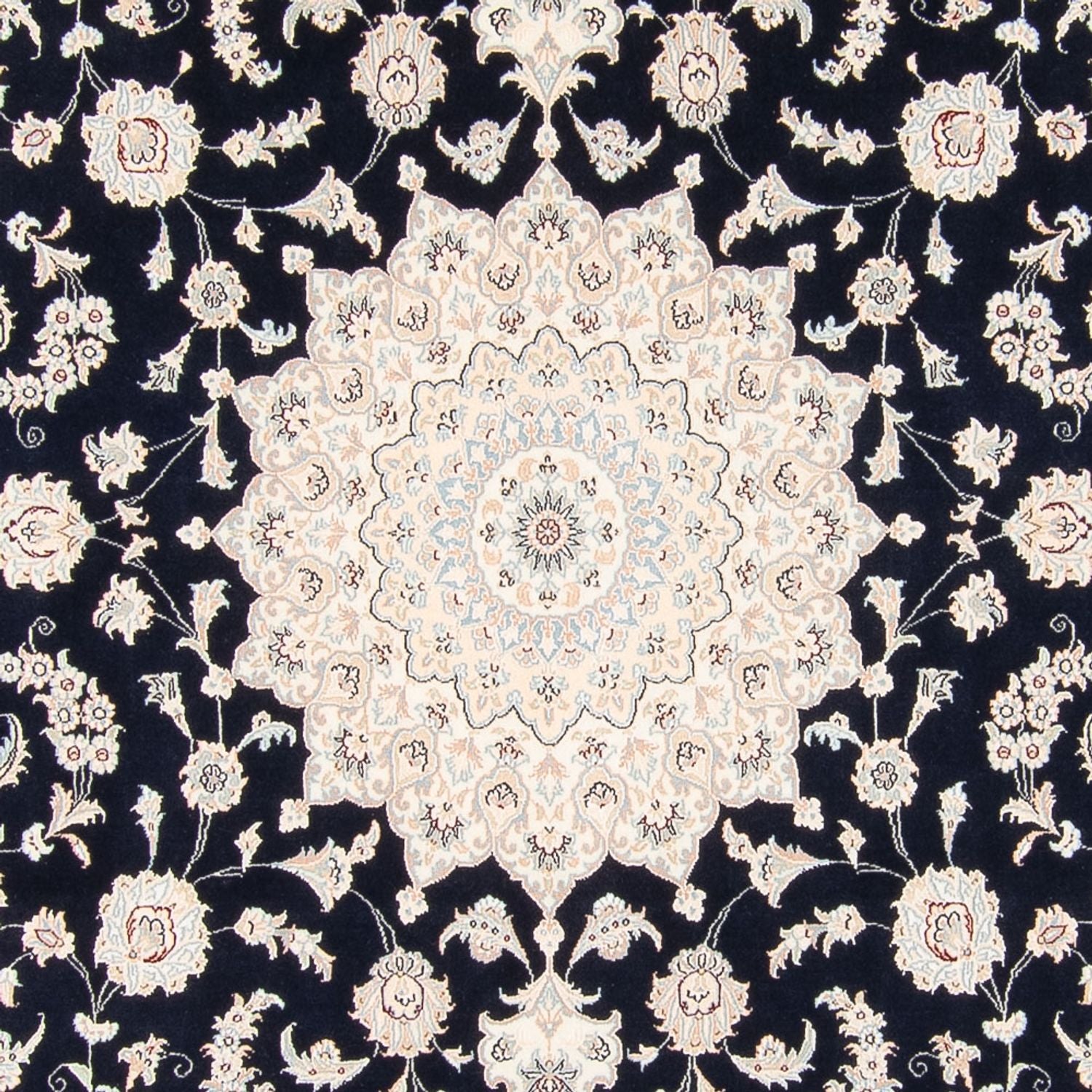 Tappeto Persero - Nain - 266 x 248 cm - blu scuro