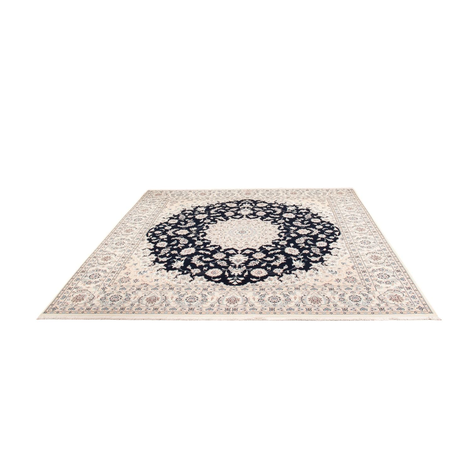 Tappeto Persero - Nain - 266 x 248 cm - blu scuro