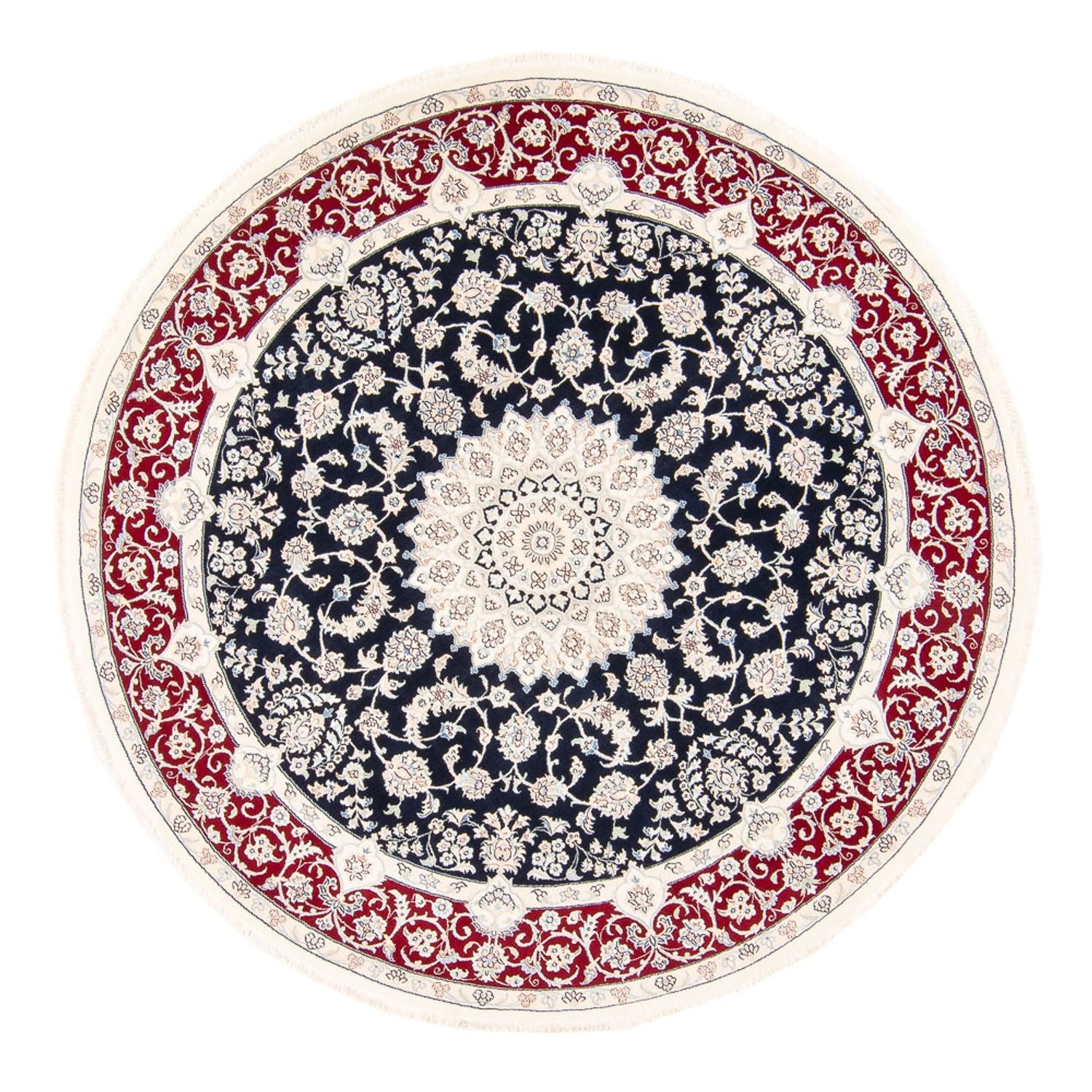 Tappeto Persero - Nain rotondo  - 204 x 195 cm - blu scuro