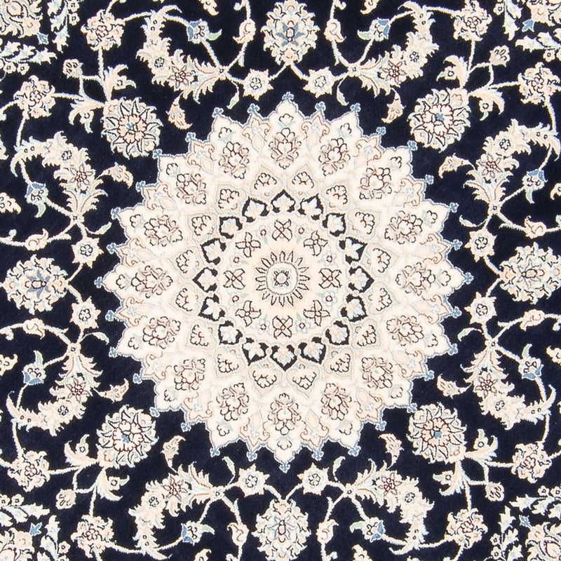 Tappeto Persero - Nain rotondo  - 204 x 195 cm - blu scuro