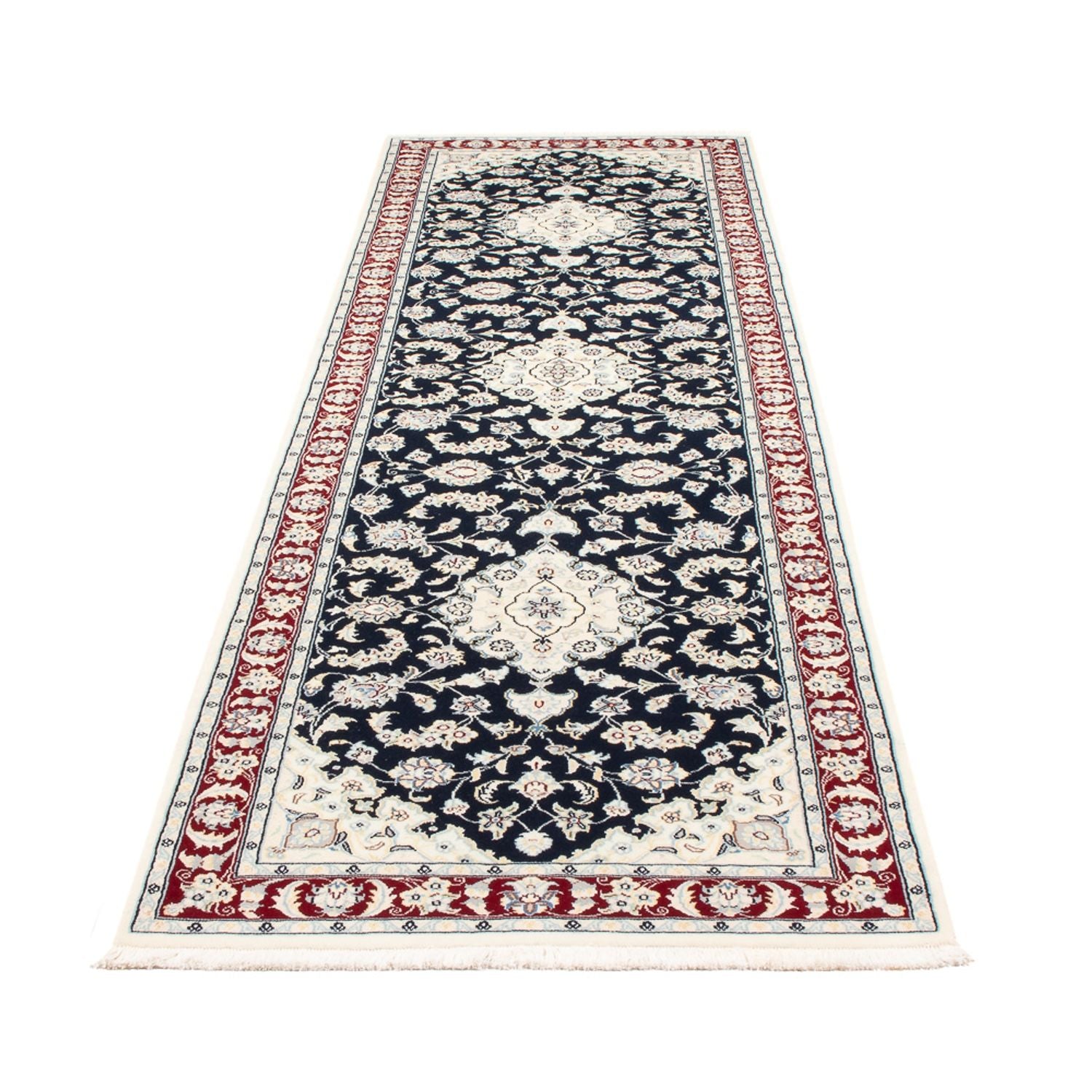 Tappeto corsia Tappeto Persero - Nain - Premio - 295 x 81 cm - blu scuro