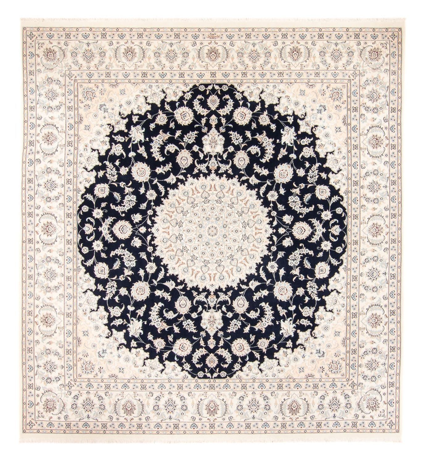 Tappeto Persero - Nain - 260 x 245 cm - blu scuro