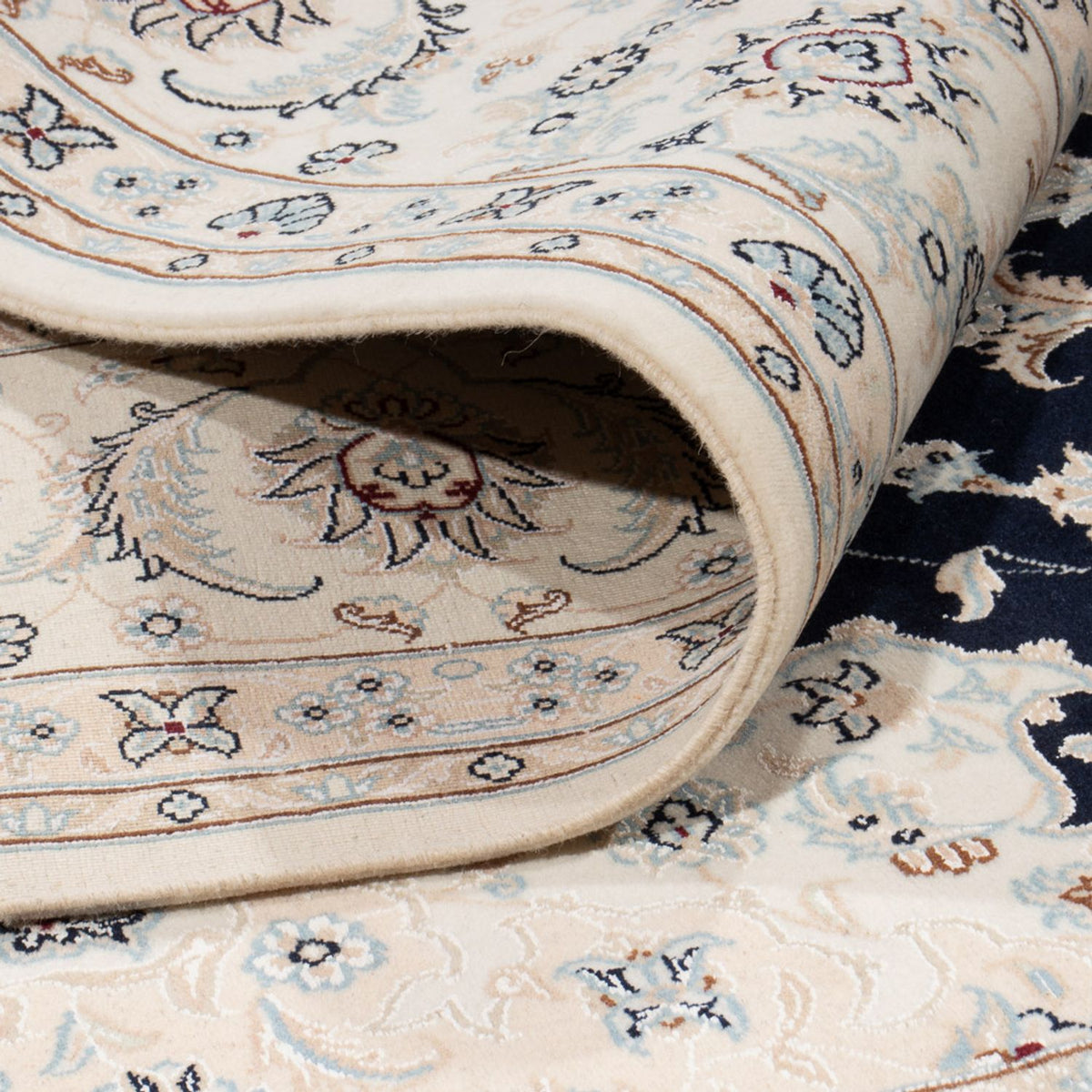 Tappeto Persero - Nain - 260 x 245 cm - blu scuro