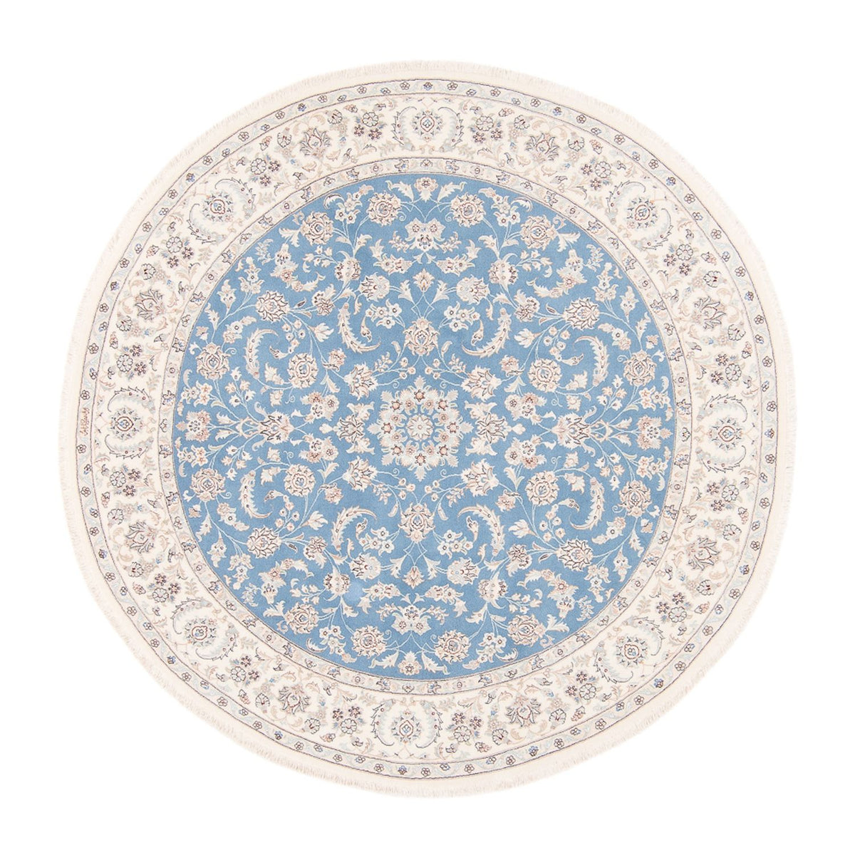 Tappeto Persero - Nain rotondo  - 200 x 200 cm - blu chiaro