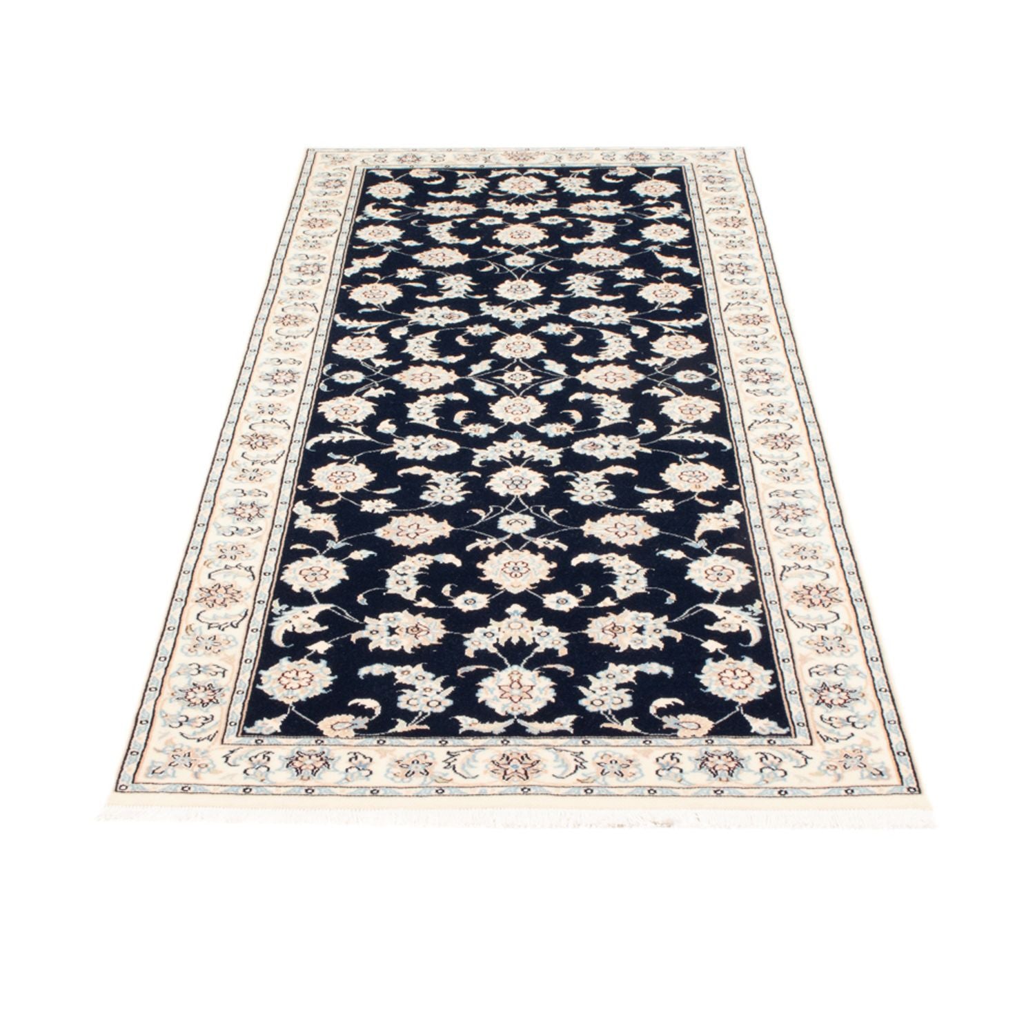 Tappeto corsia Tappeto Persero - Nain - Reale - 200 x 80 cm - blu scuro