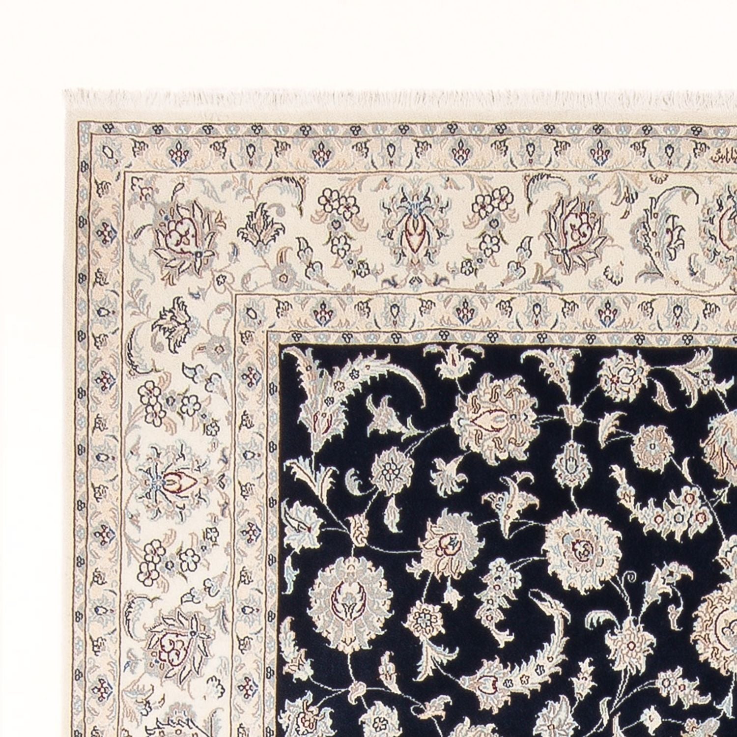 Tappeto Persero - Nain - Premio - 294 x 197 cm - blu scuro