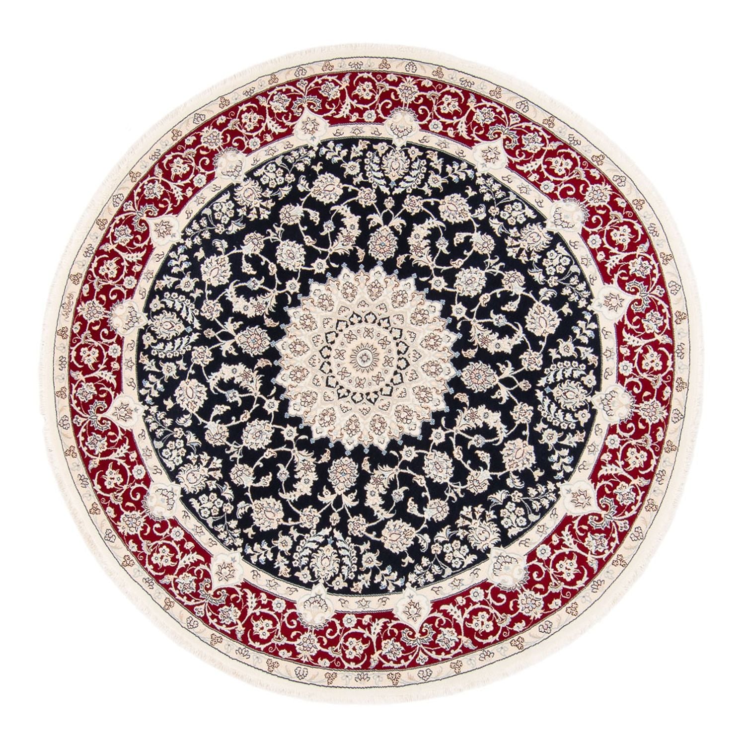 Tappeto Persero - Nain rotondo  - 206 x 195 cm - blu scuro