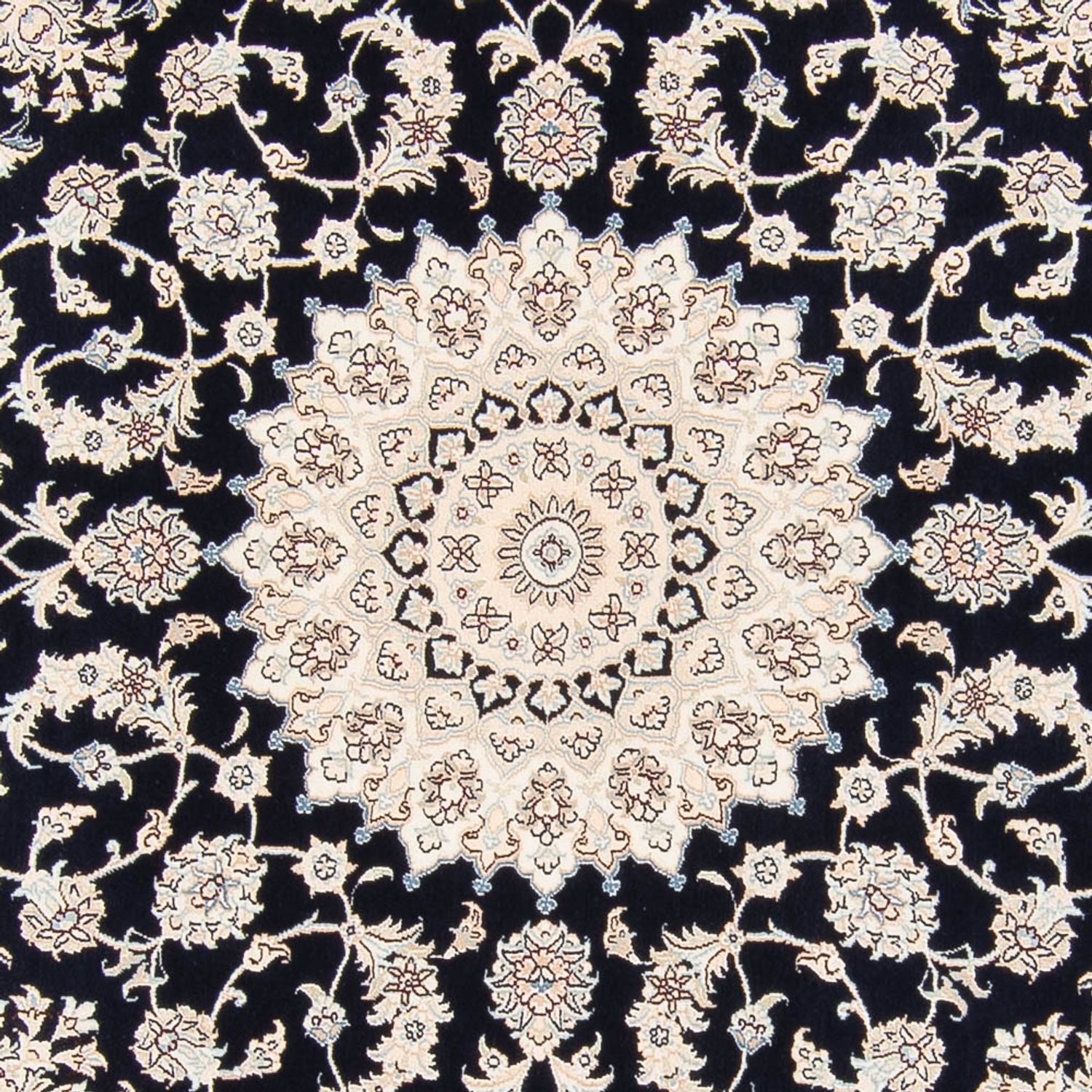 Tappeto Persero - Nain rotondo  - 206 x 195 cm - blu scuro