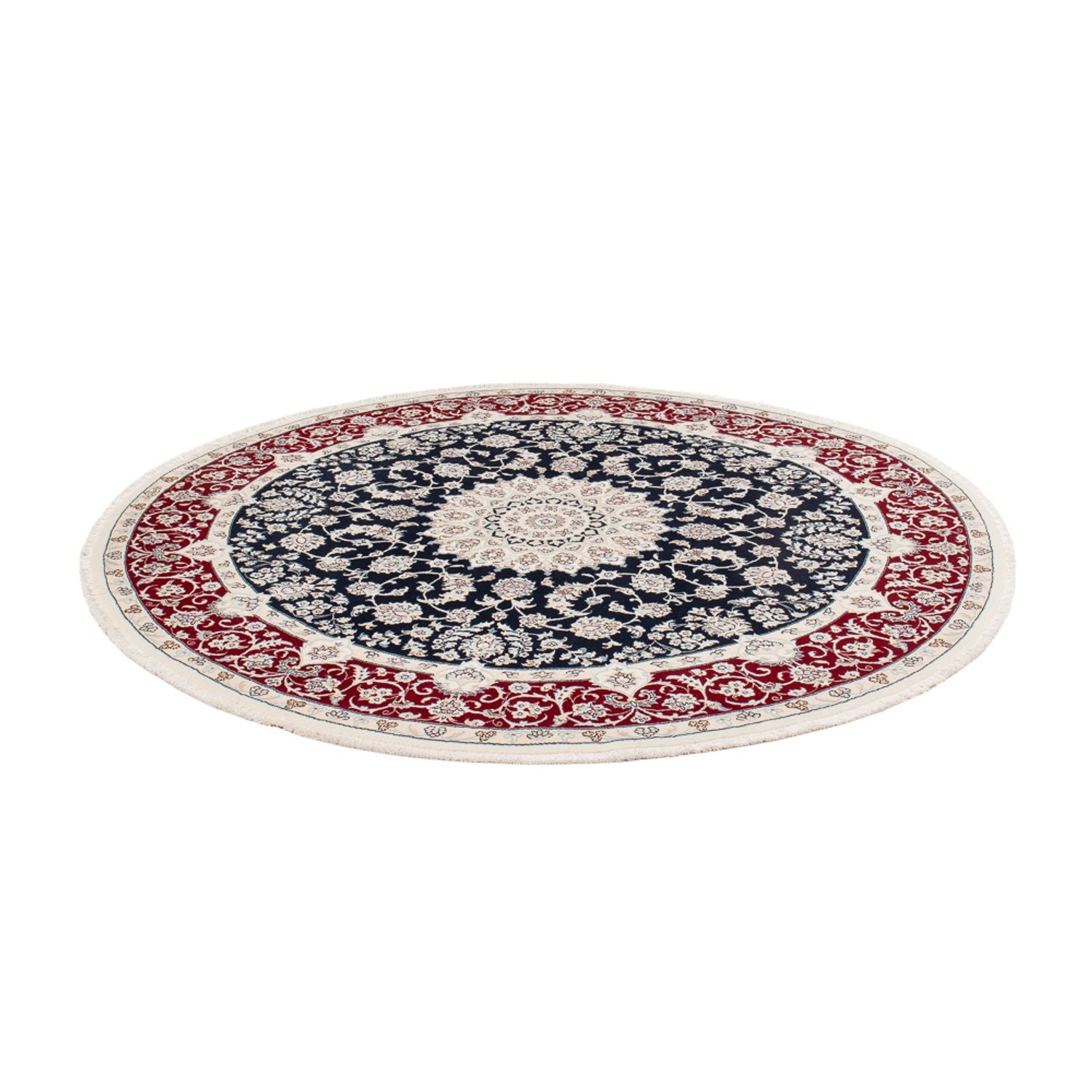 Tappeto Persero - Nain rotondo  - 206 x 195 cm - blu scuro