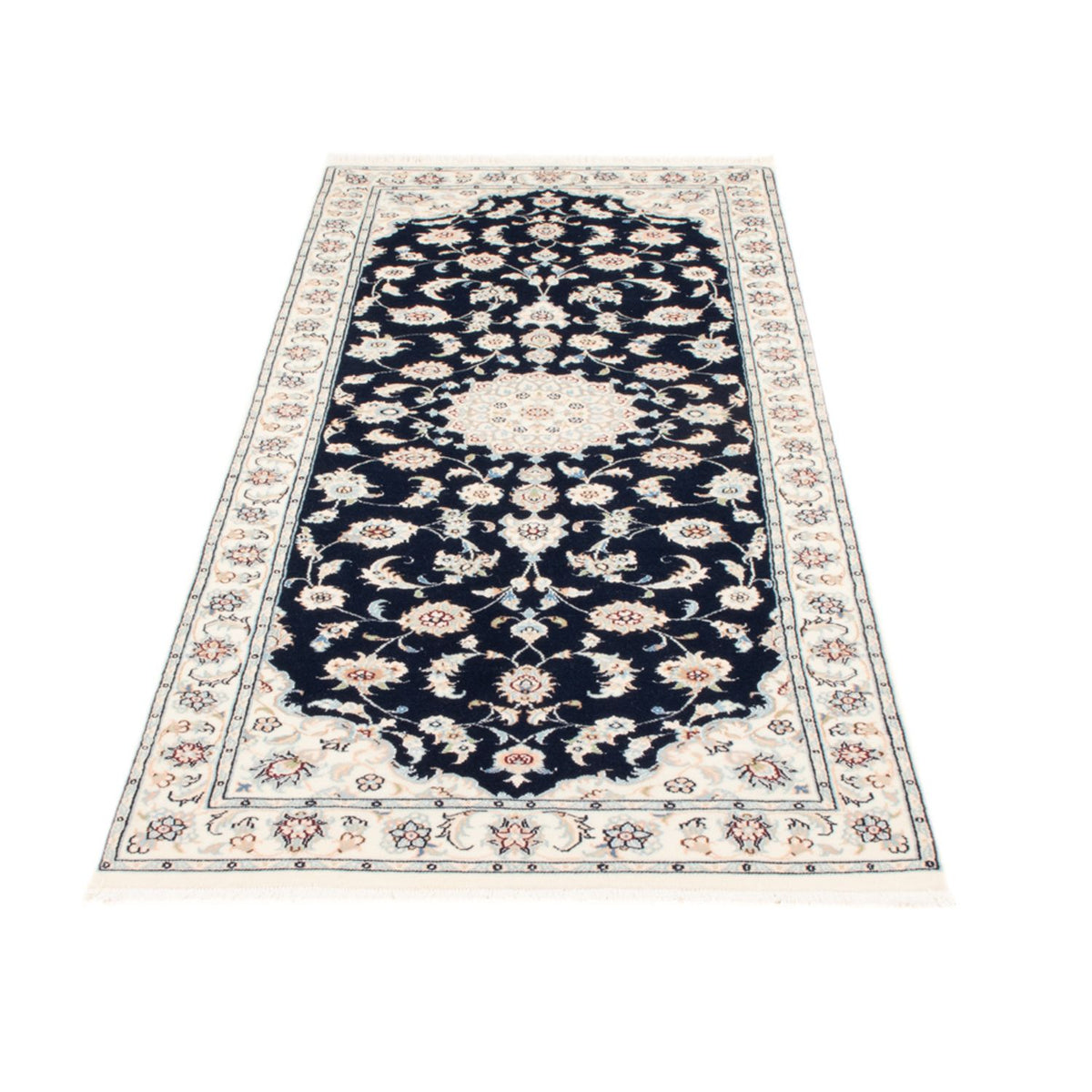 Tappeto corsia Tappeto Persero - Nain - Reale - 204 x 81 cm - blu scuro