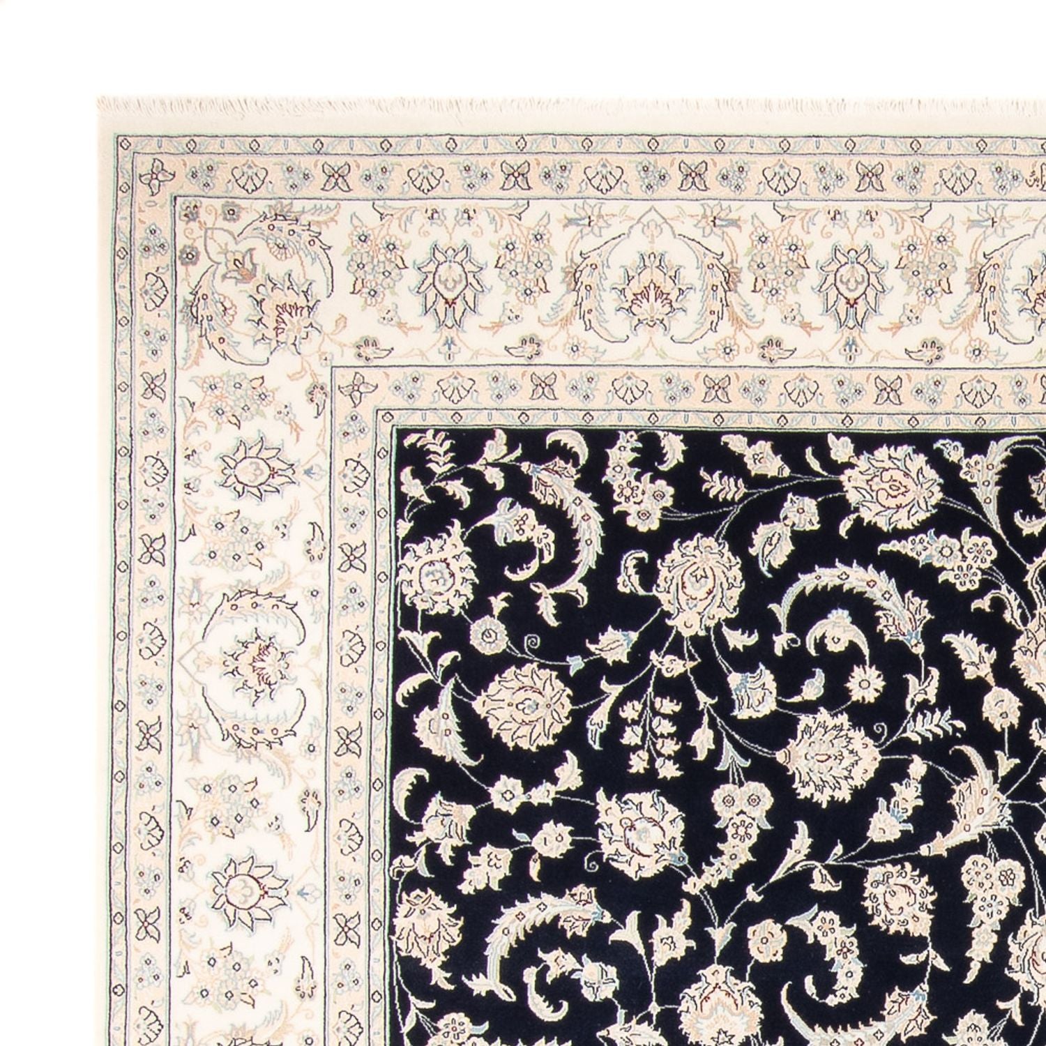 Tappeto Persero - Nain - 261 x 249 cm - blu scuro