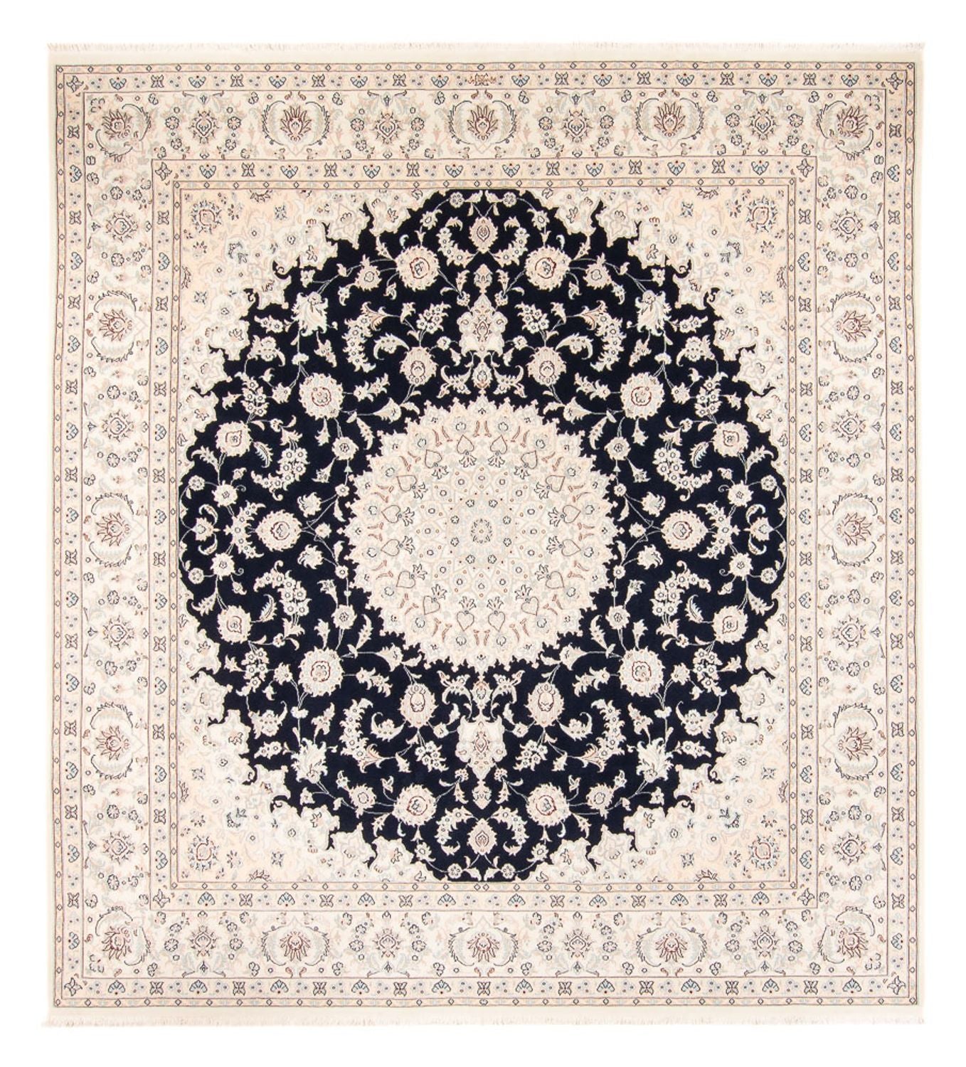 Tappeto Persero - Nain - 268 x 245 cm - blu scuro
