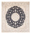 Tappeto Persero - Nain - 268 x 245 cm - blu scuro