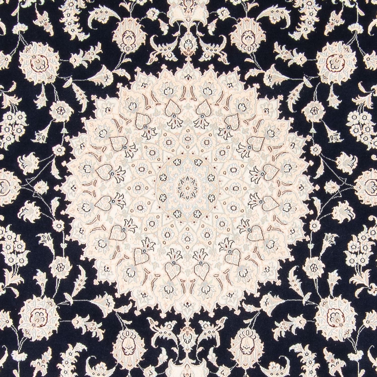 Tappeto Persero - Nain - 268 x 245 cm - blu scuro