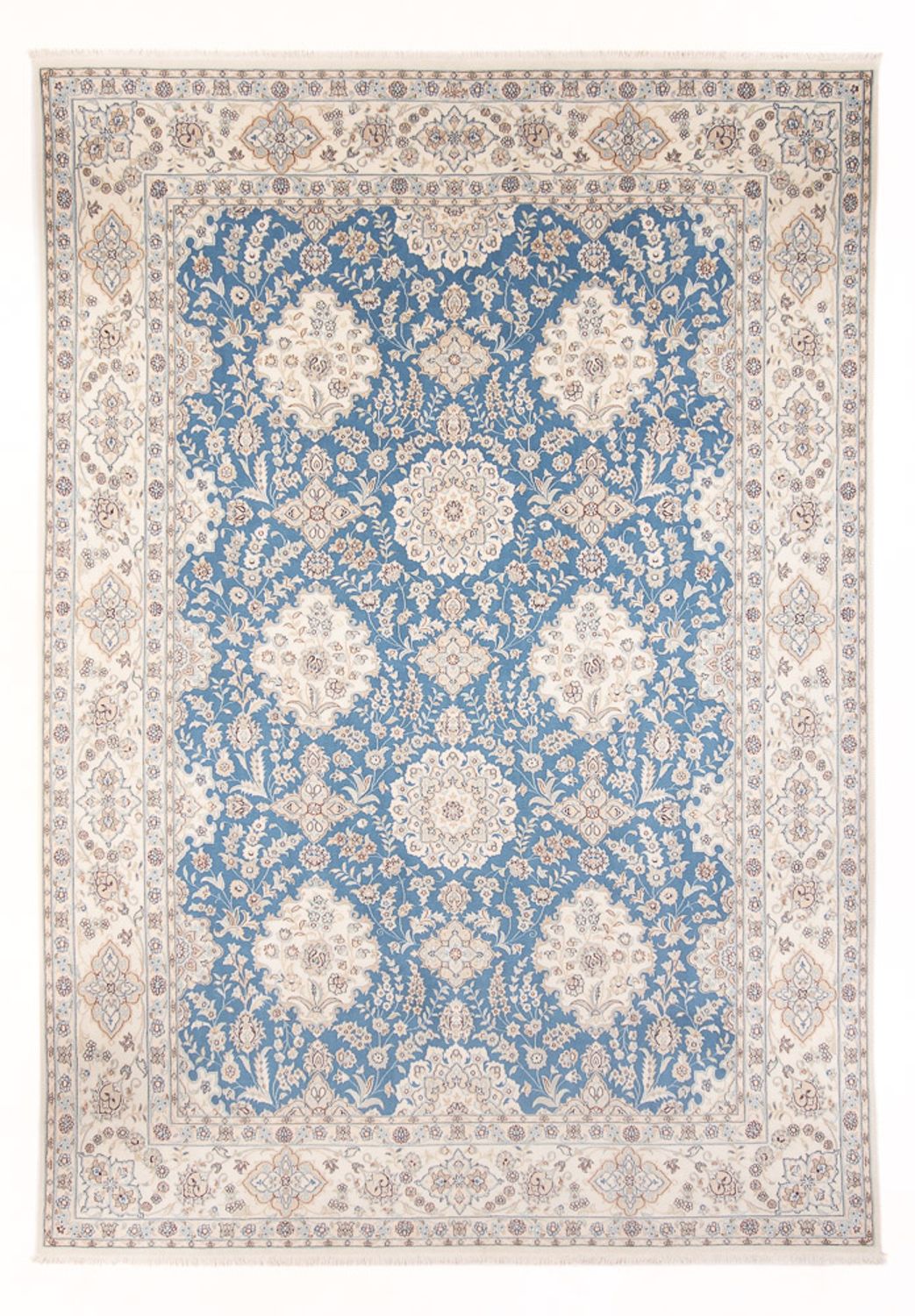 Tappeto Persero - Nain - Premio - 335 x 247 cm - blu chiaro